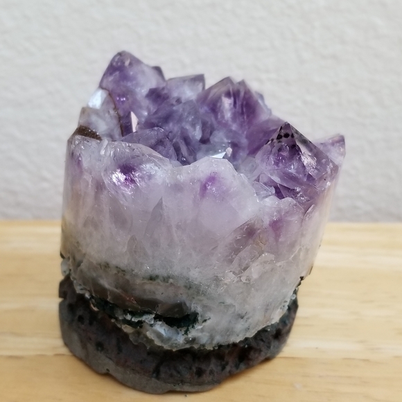 1146 Rare Collectible Real Amethyst Cylindrical Cu - Picture 9 of 13